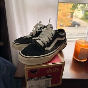 Vans Black and White Old Skool Sneakers
